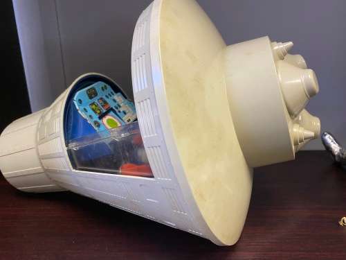 VINTAGE GI JOE ACTION PILOT SPACE CAPSULE WITH A 1964 Original GI Joe Figure AND BOX 1966